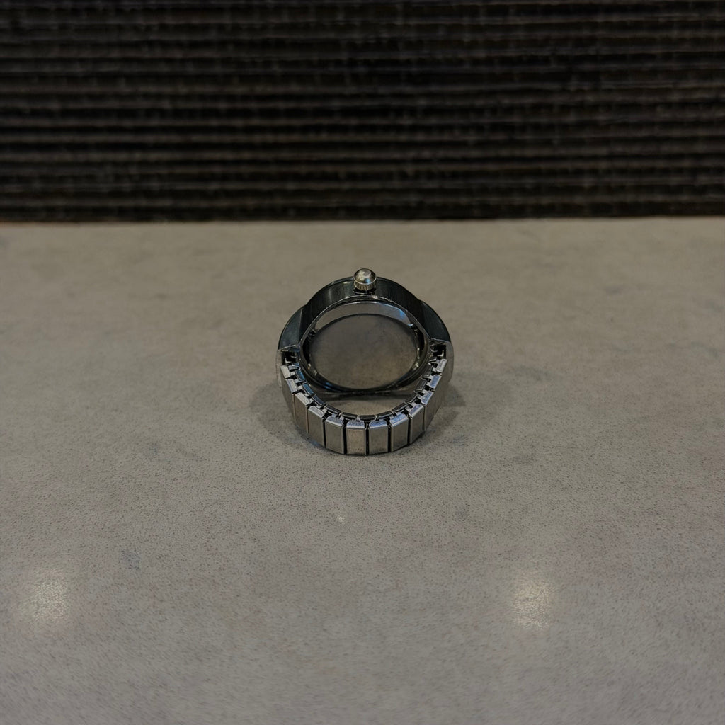 Silver Watch Ring (Red)