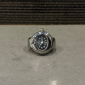 Silver Watch Ring (Black)